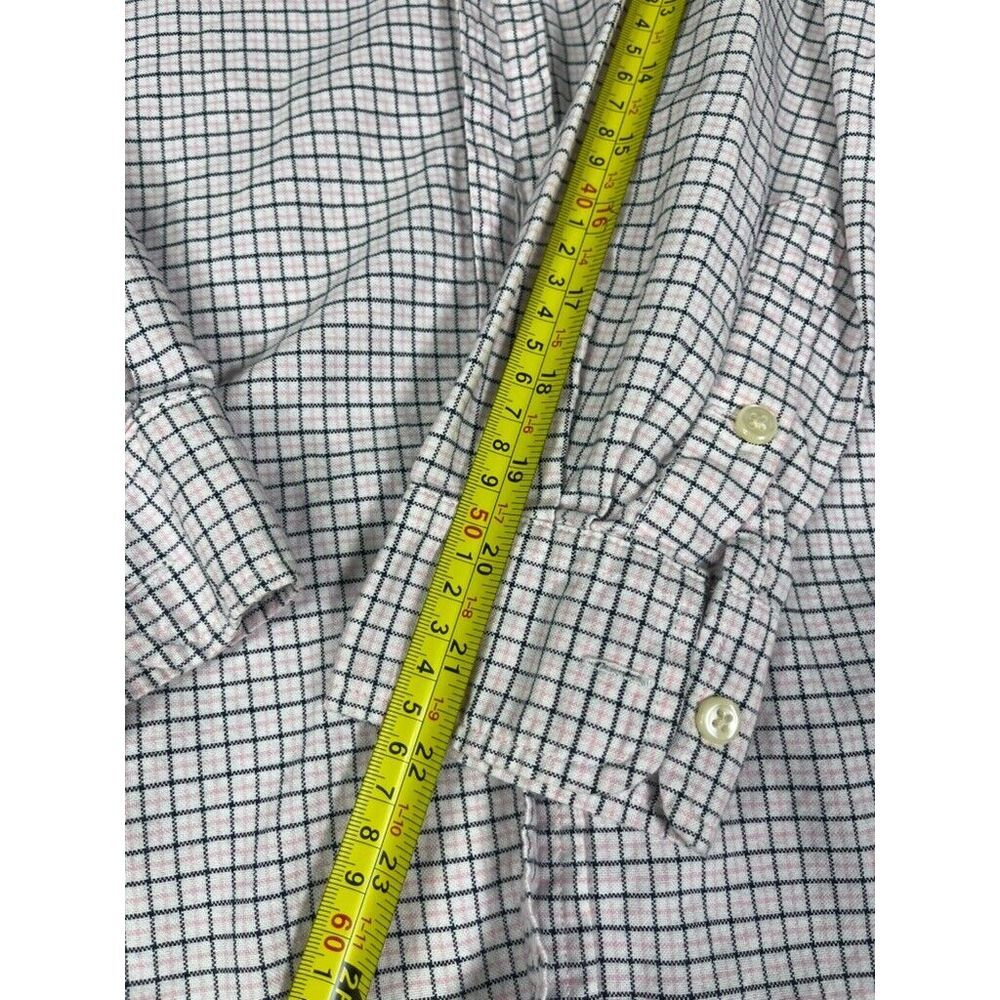 Ralph Lauren Mens Button-Down Shirt Pink Black White Checked Long Sleeve Large - Picture 6 of 8